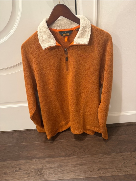 Orvis Other - Orvis Men’s Half-Zip Sweater with Sherpa Collar - Orange